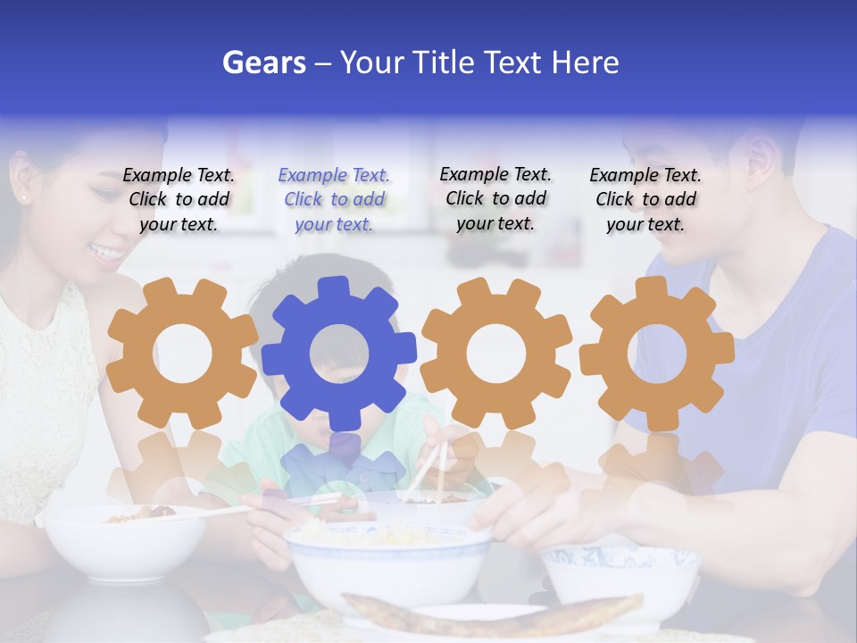 Boy Mum Head And Shoulders PowerPoint Template