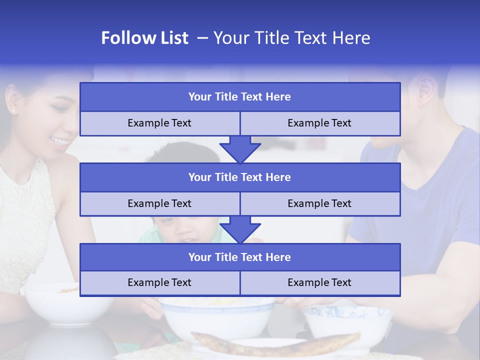 Boy Mum Head And Shoulders PowerPoint Template