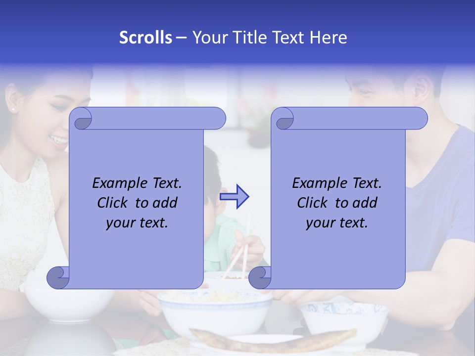 Boy Mum Head And Shoulders PowerPoint Template
