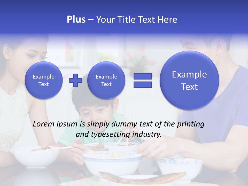 Boy Mum Head And Shoulders PowerPoint Template