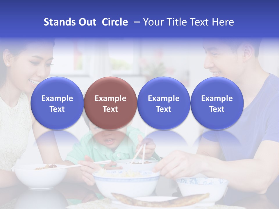 Boy Mum Head And Shoulders PowerPoint Template