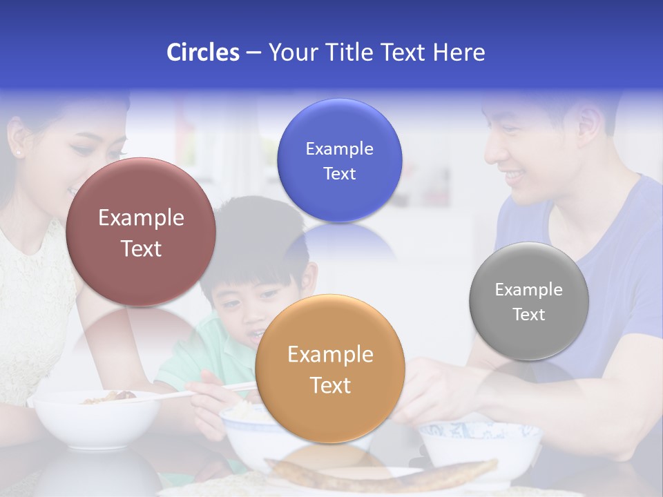 Boy Mum Head And Shoulders PowerPoint Template