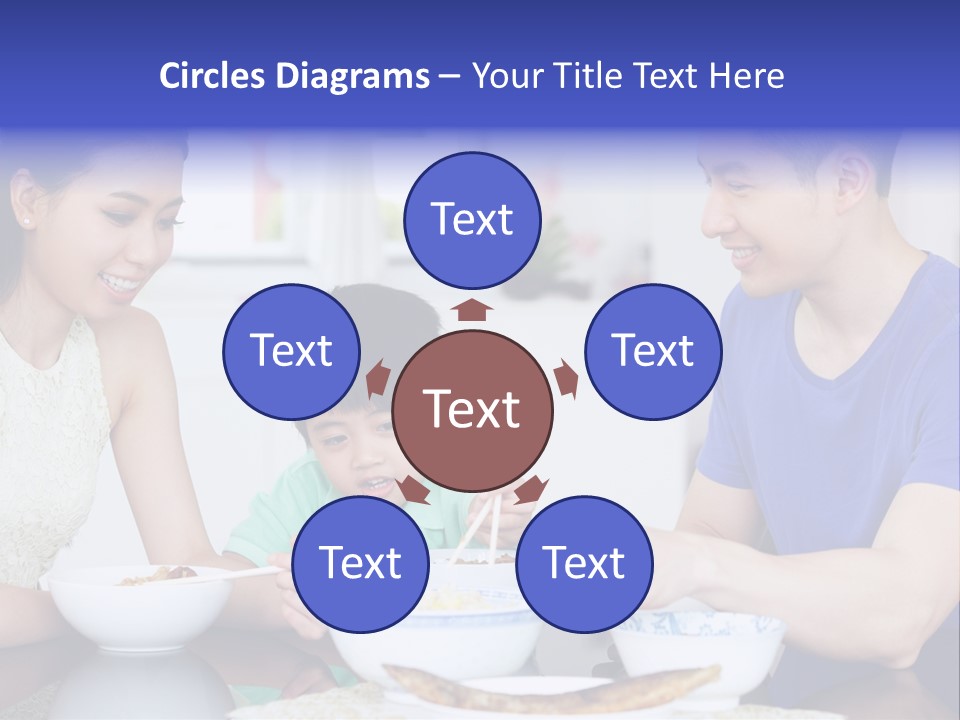 Boy Mum Head And Shoulders PowerPoint Template