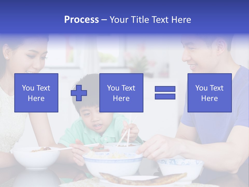 Boy Mum Head And Shoulders PowerPoint Template