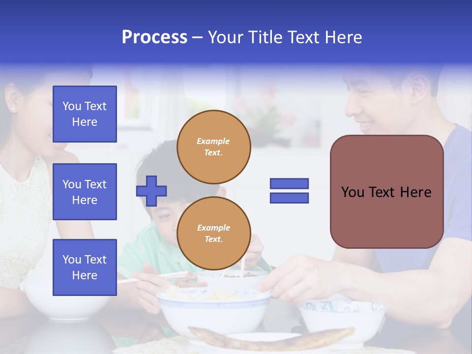 Boy Mum Head And Shoulders PowerPoint Template