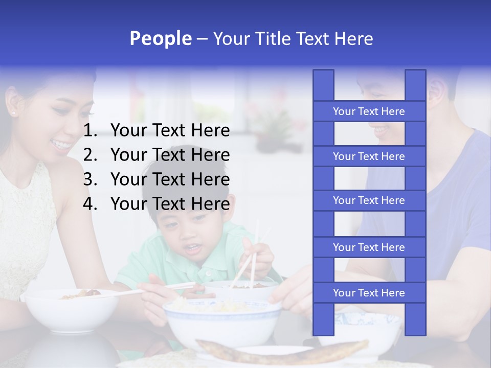 Boy Mum Head And Shoulders PowerPoint Template