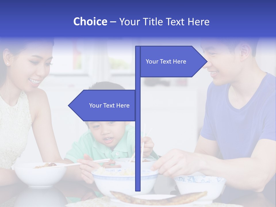 Boy Mum Head And Shoulders PowerPoint Template