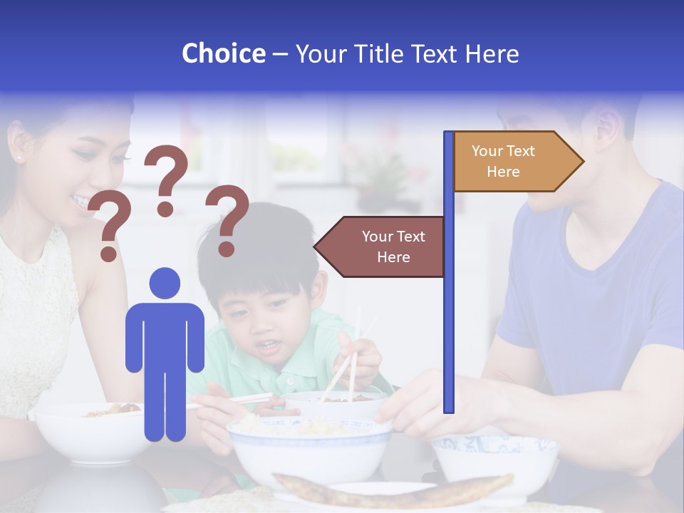 Boy Mum Head And Shoulders PowerPoint Template