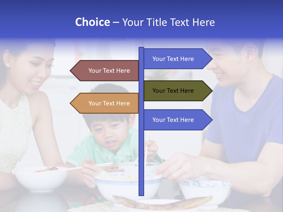 Boy Mum Head And Shoulders PowerPoint Template