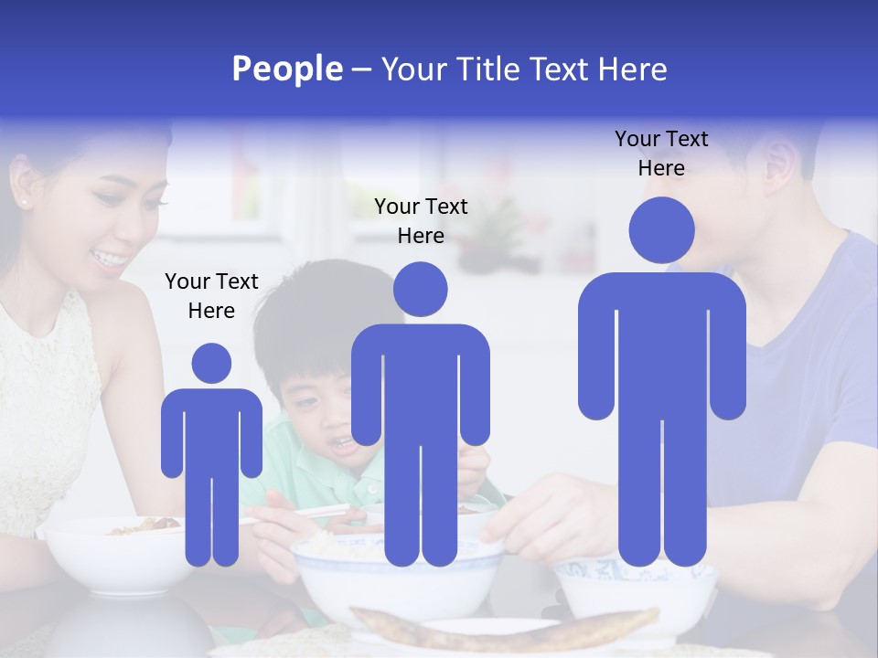 Boy Mum Head And Shoulders PowerPoint Template