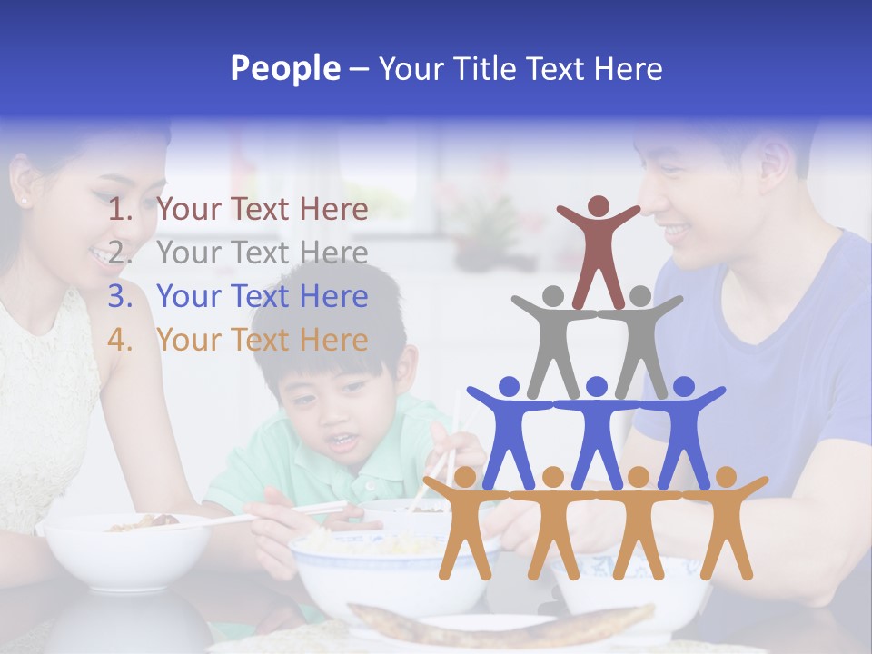 Boy Mum Head And Shoulders PowerPoint Template