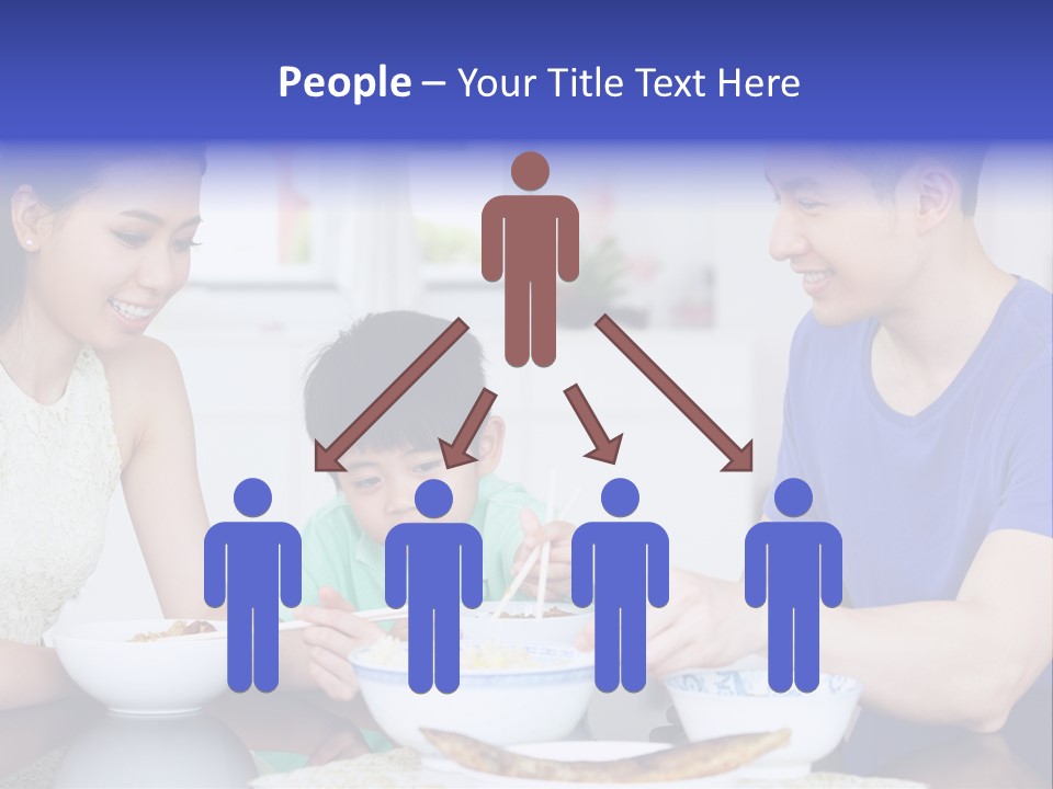 Boy Mum Head And Shoulders PowerPoint Template