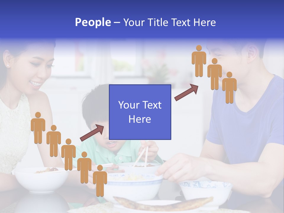 Boy Mum Head And Shoulders PowerPoint Template