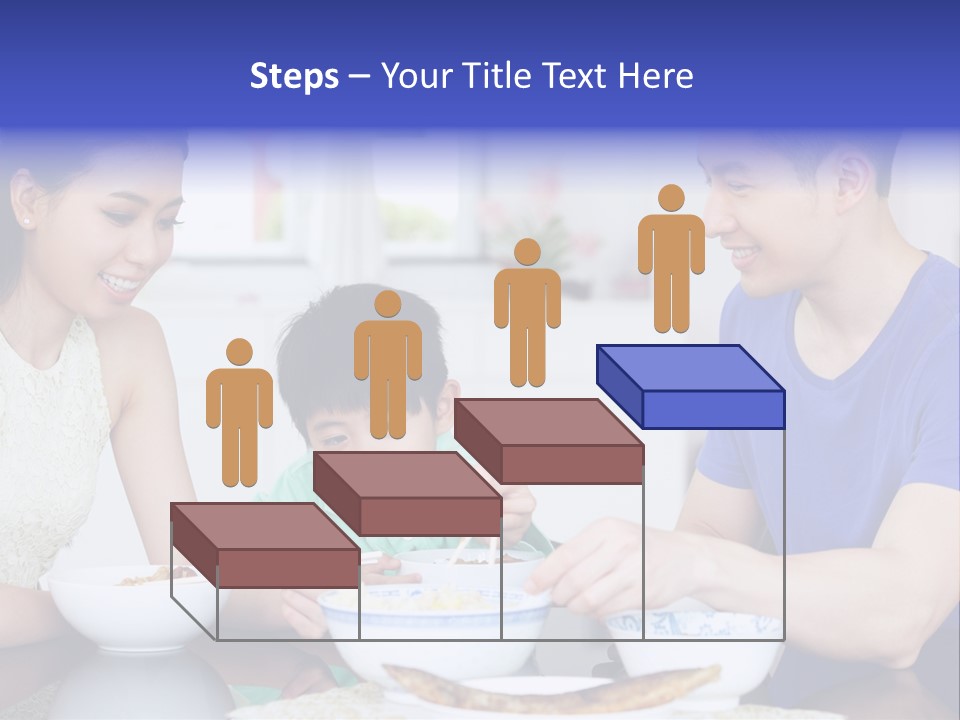 Boy Mum Head And Shoulders PowerPoint Template