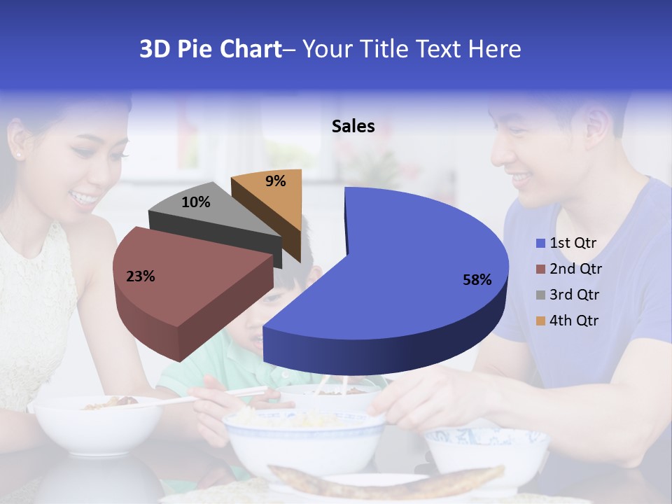 Boy Mum Head And Shoulders PowerPoint Template