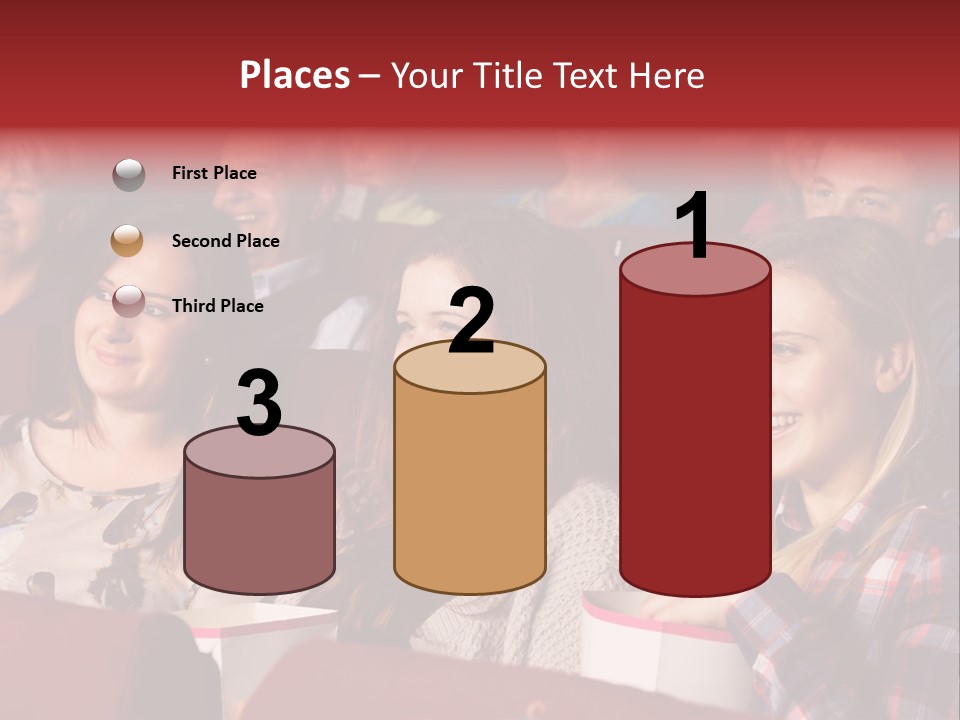 Teenage Happy Watching PowerPoint Template