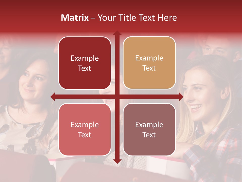 Teenage Happy Watching PowerPoint Template