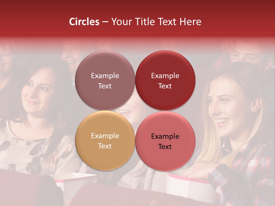 Teenage Happy Watching PowerPoint Template