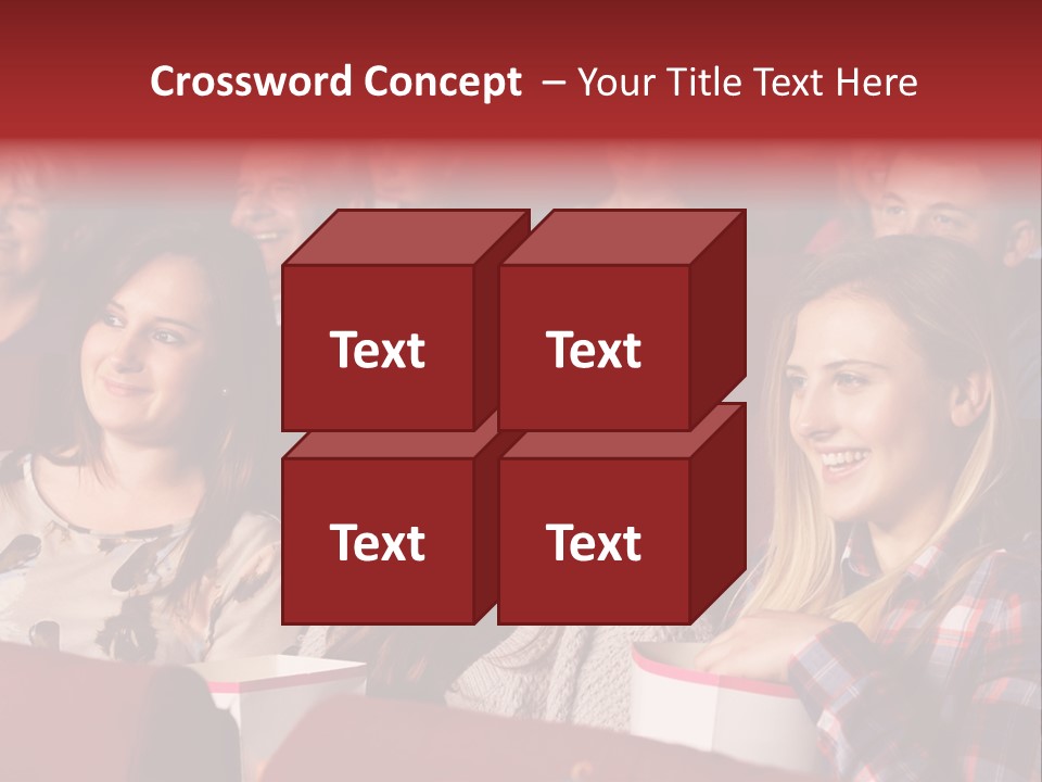 Teenage Happy Watching PowerPoint Template