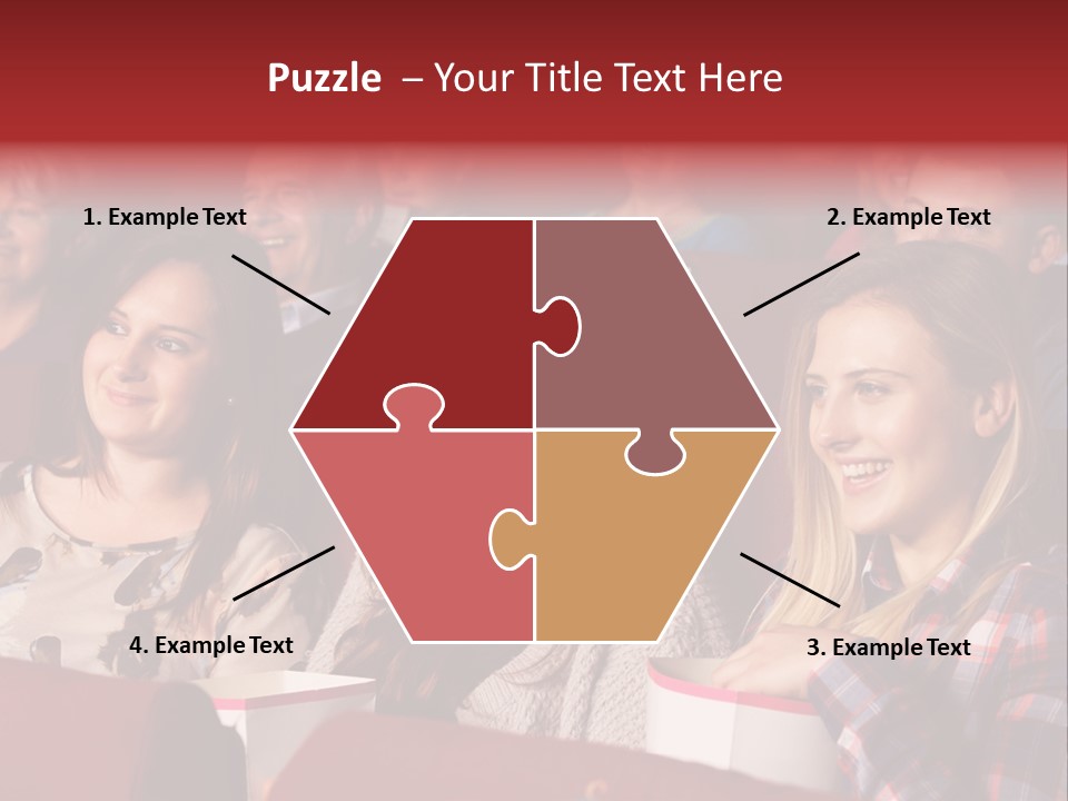 Teenage Happy Watching PowerPoint Template