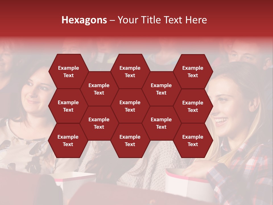 Teenage Happy Watching PowerPoint Template