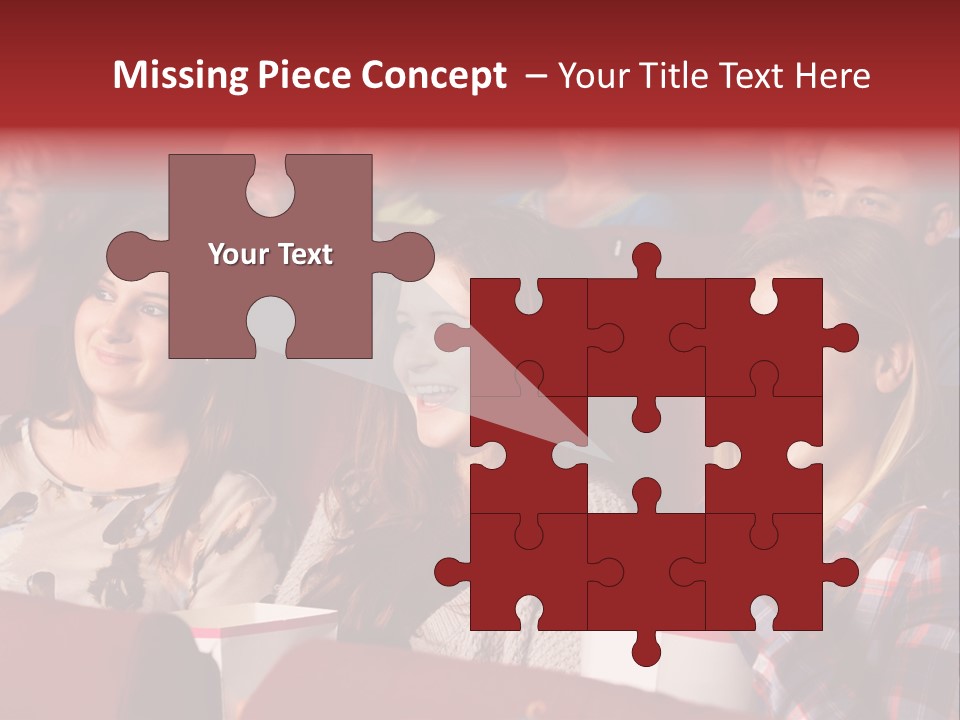 Teenage Happy Watching PowerPoint Template