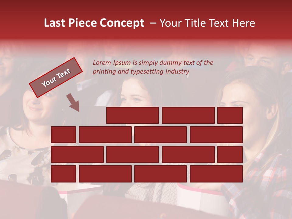 Teenage Happy Watching PowerPoint Template