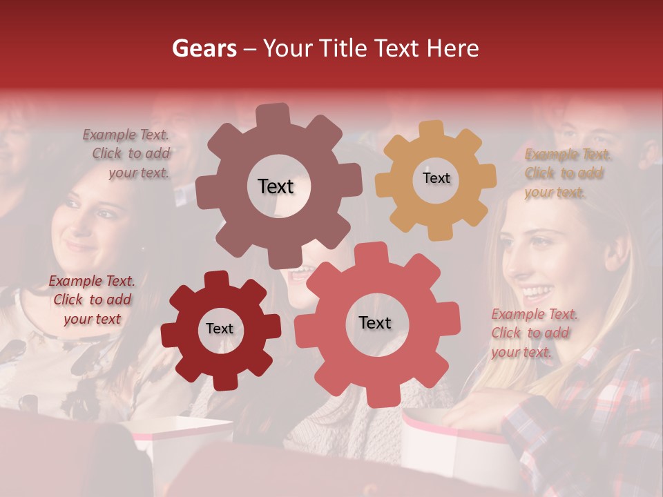 Teenage Happy Watching PowerPoint Template