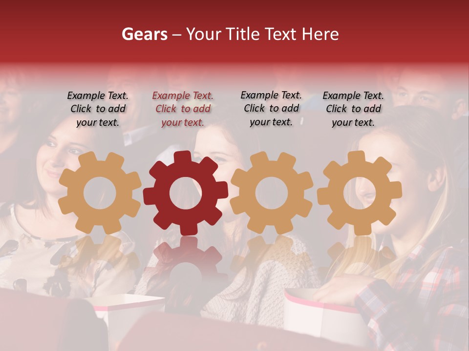 Teenage Happy Watching PowerPoint Template