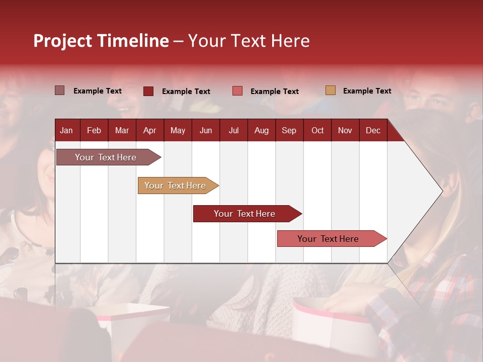 Teenage Happy Watching PowerPoint Template