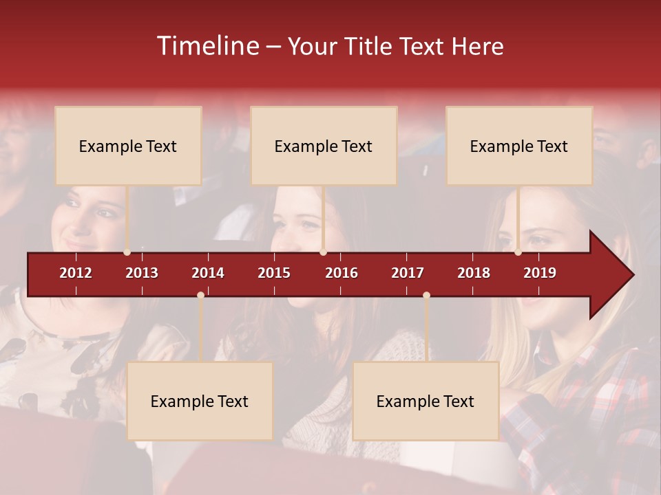 Teenage Happy Watching PowerPoint Template