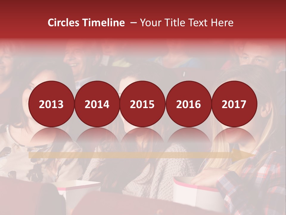 Teenage Happy Watching PowerPoint Template