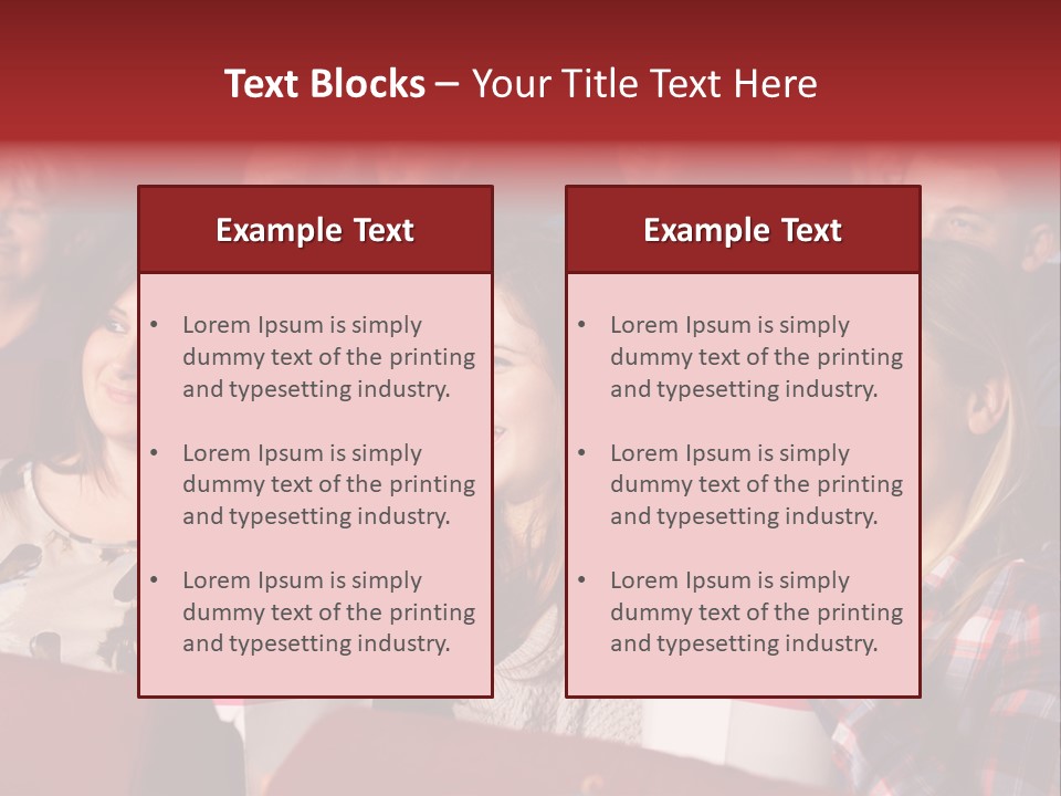 Teenage Happy Watching PowerPoint Template