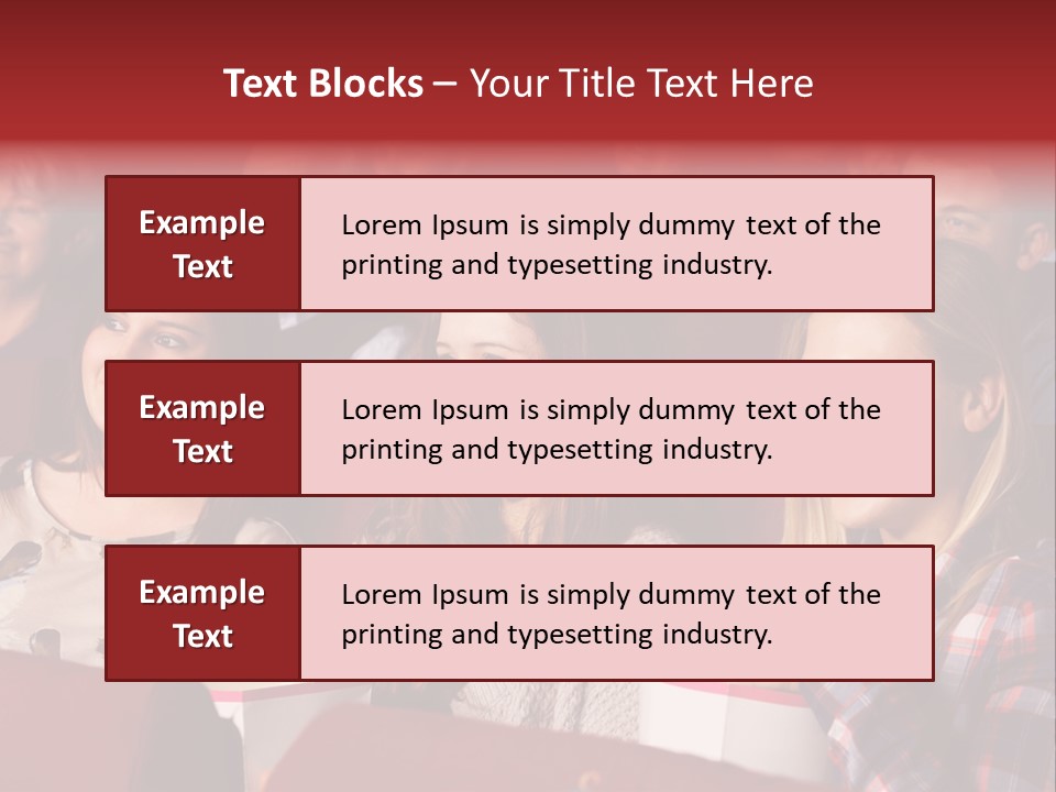Teenage Happy Watching PowerPoint Template