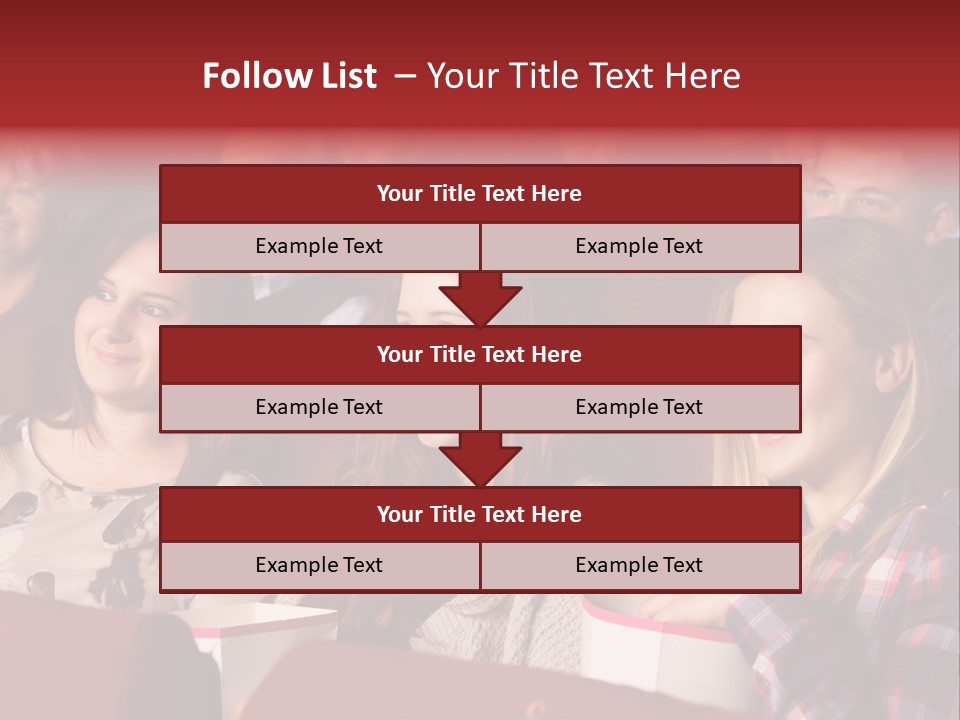 Teenage Happy Watching PowerPoint Template