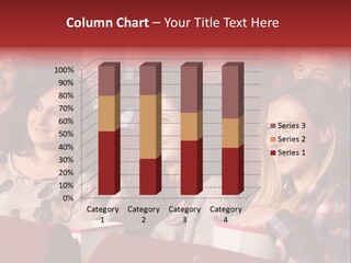 Teenage Happy Watching PowerPoint Template