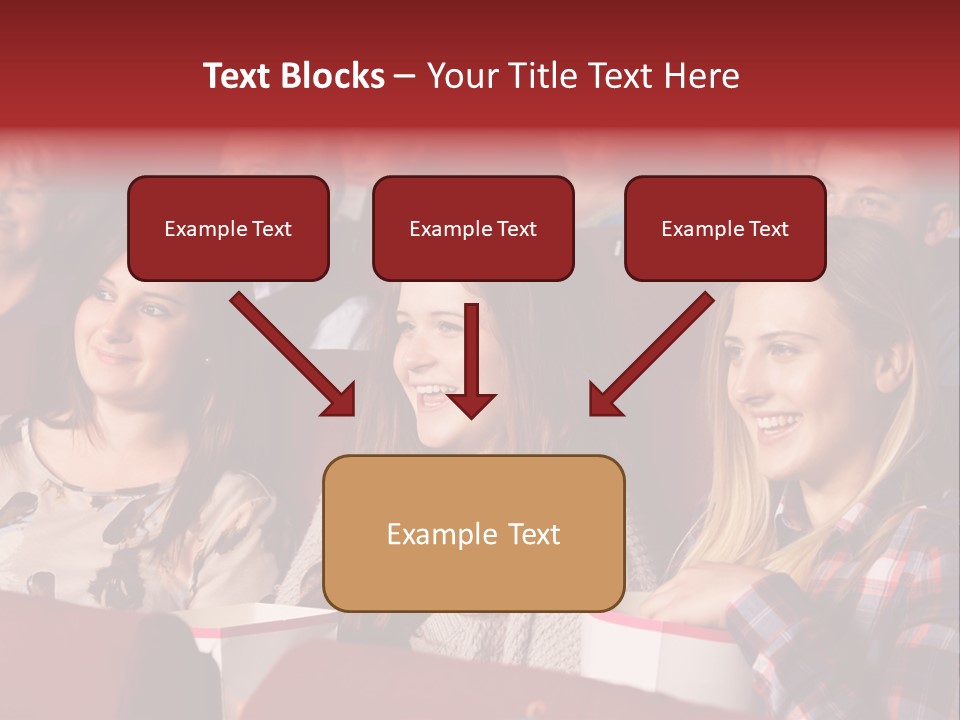 Teenage Happy Watching PowerPoint Template