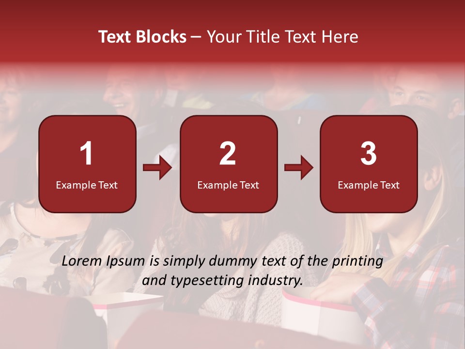 Teenage Happy Watching PowerPoint Template