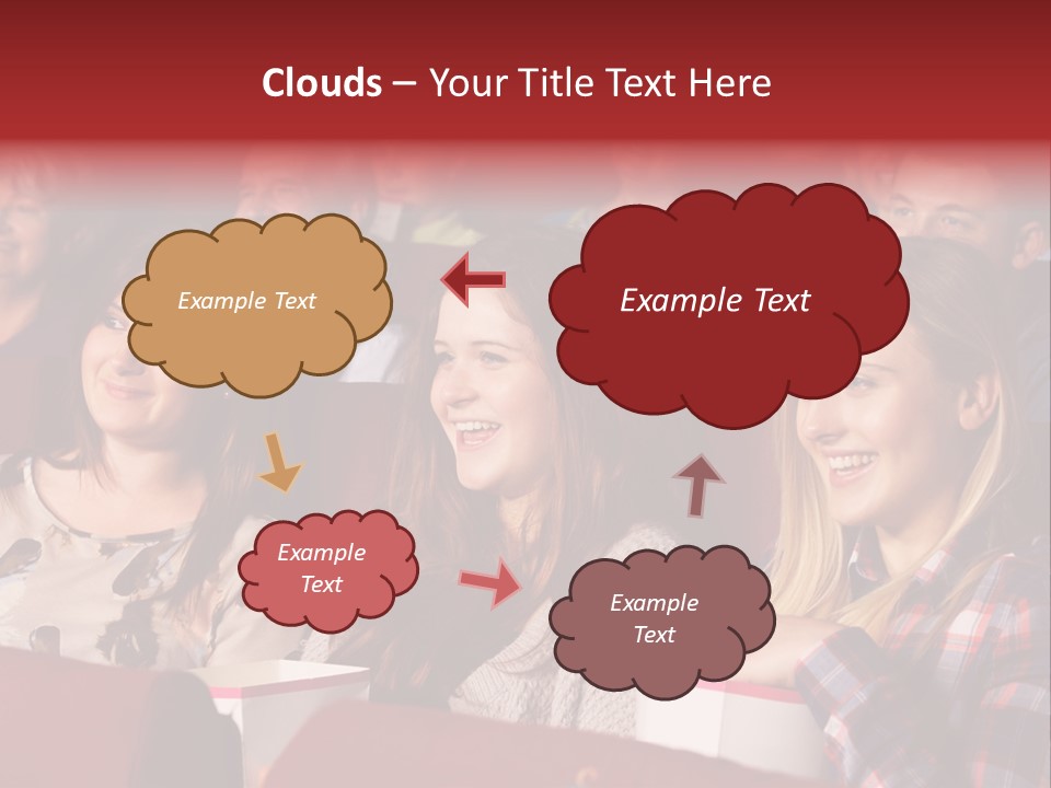 Teenage Happy Watching PowerPoint Template