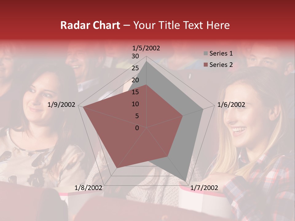 Teenage Happy Watching PowerPoint Template