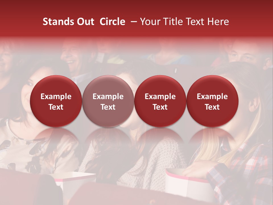 Teenage Happy Watching PowerPoint Template