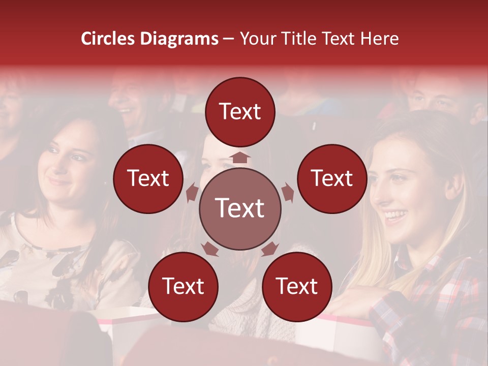 Teenage Happy Watching PowerPoint Template