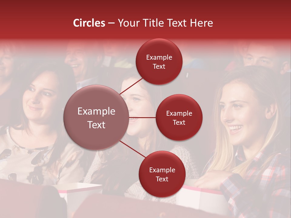 Teenage Happy Watching PowerPoint Template