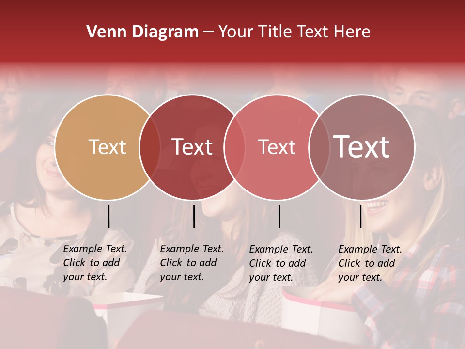 Teenage Happy Watching PowerPoint Template