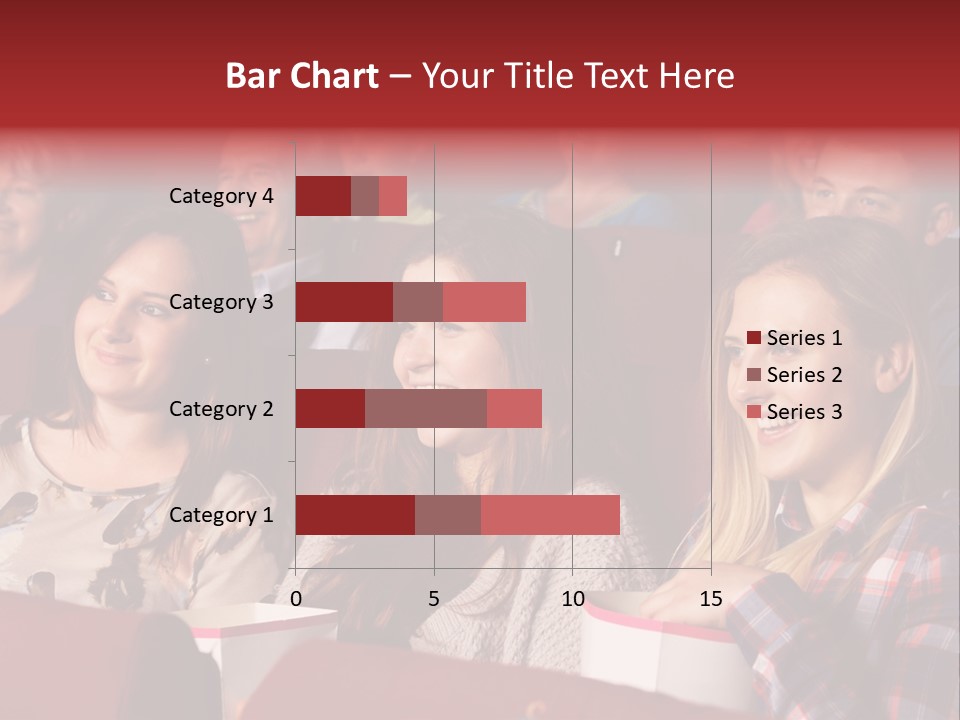Teenage Happy Watching PowerPoint Template