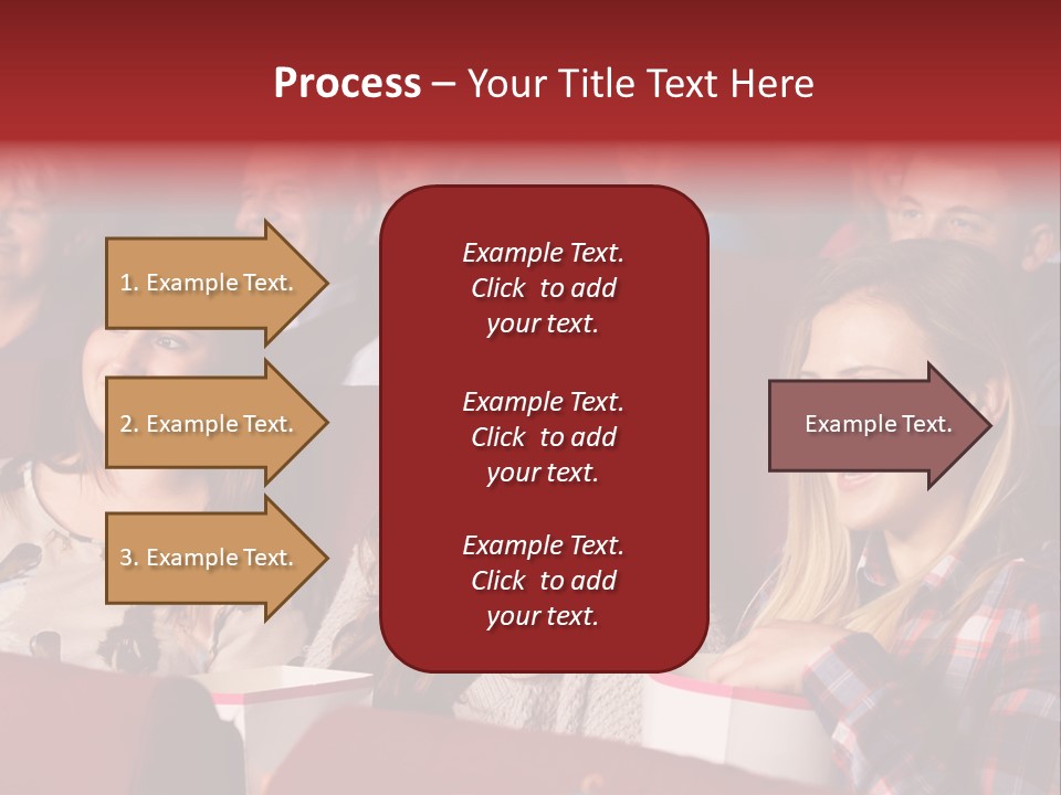 Teenage Happy Watching PowerPoint Template