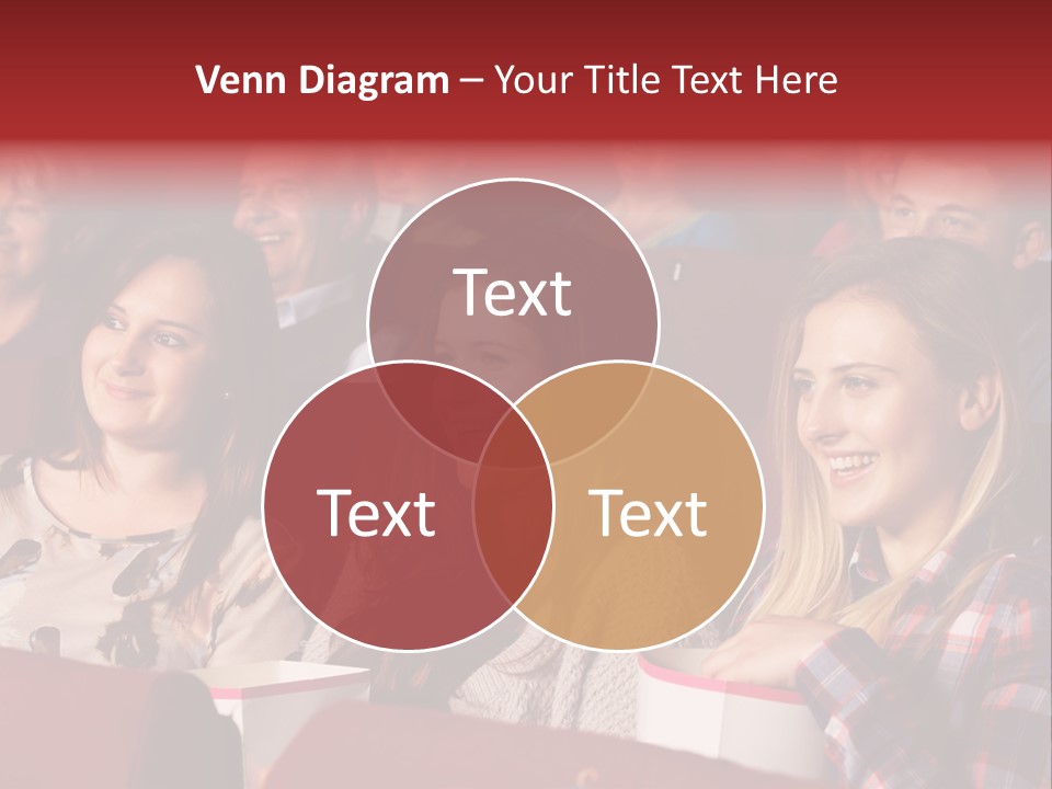 Teenage Happy Watching PowerPoint Template