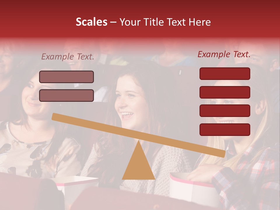 Teenage Happy Watching PowerPoint Template