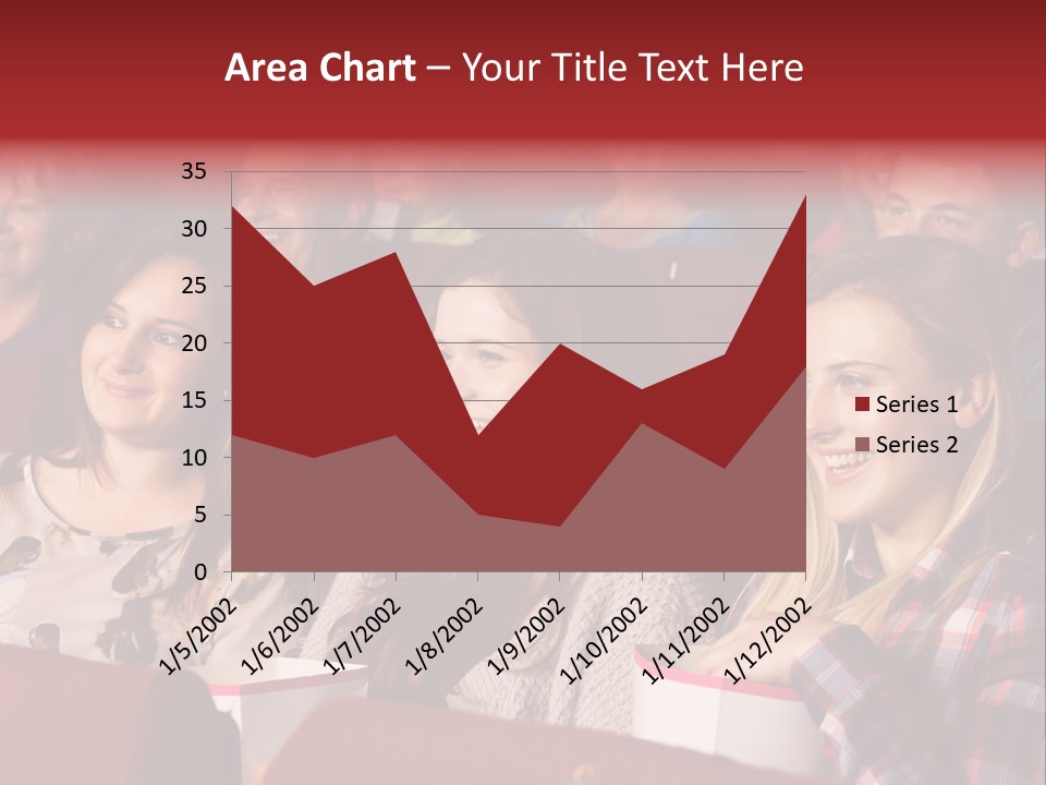Teenage Happy Watching PowerPoint Template