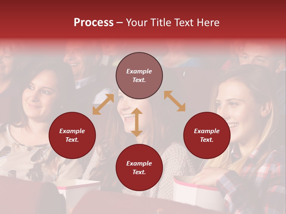 Teenage Happy Watching PowerPoint Template